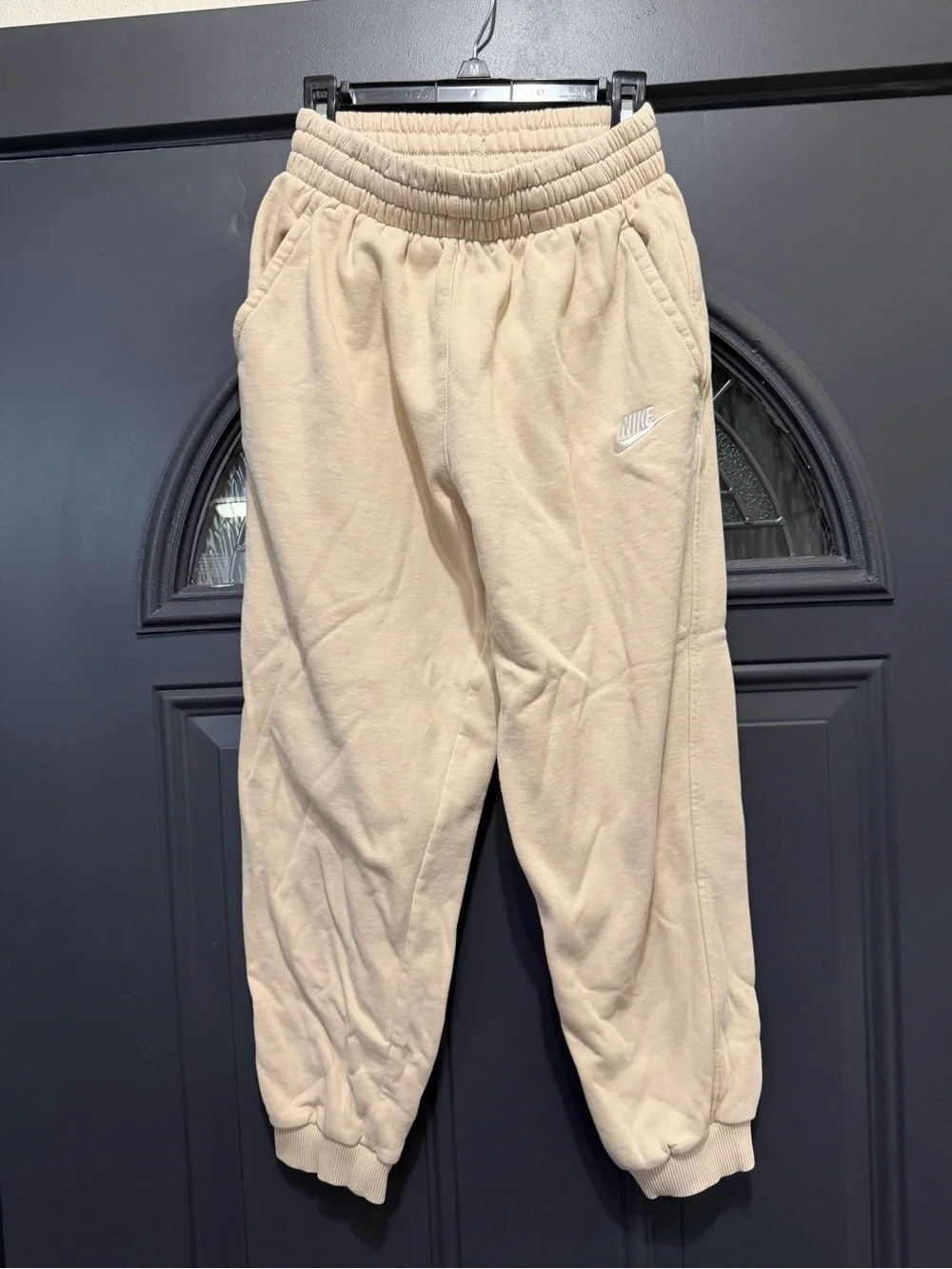 Nike Kids Beige Fleece Joggers